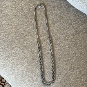 EUC Vintage Ann Taylor Elegant Silver and Crystal Necklace w/clasp